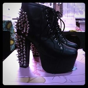 Jeffrey Campbell Authentic Spiked Leather Litas